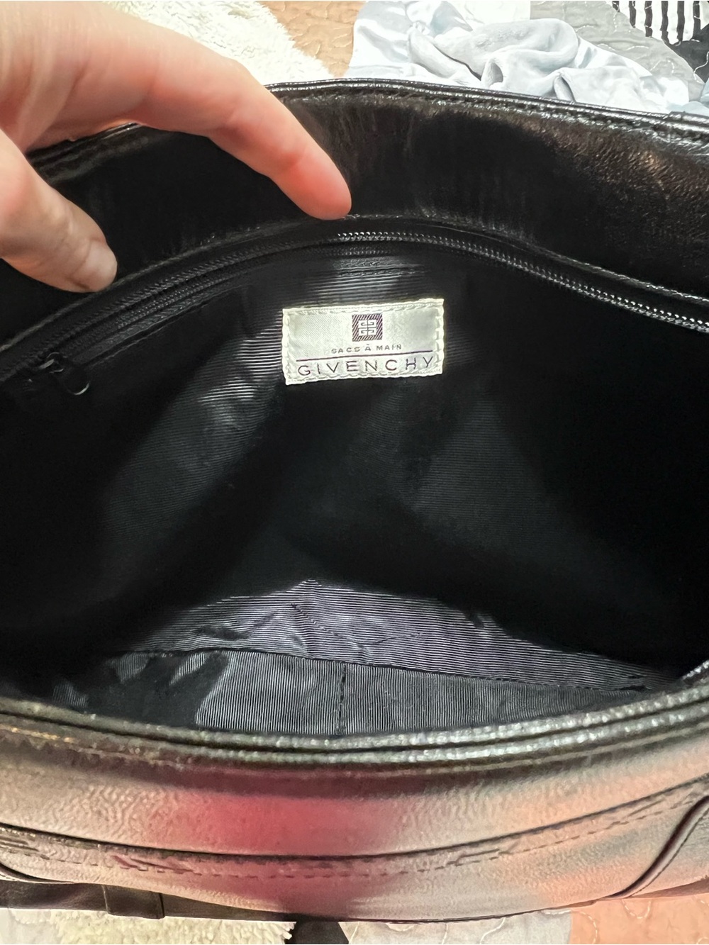 Authentic Vintage GIVENCHY Black
Leather Shoulder Bag - Picture 11 of 16